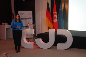 Wafa Laamiri, présidente du CJD Tunisie.